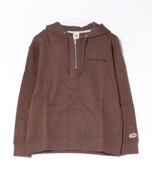 ハーフジップ」に該当するパーカー（ブラウン/茶色系）ファッション