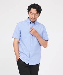ABAHOUSE GRAY | 【WEB限定】シルキー マイクロカノコ ボタンダウン 半袖シャツ(シャツ/ブラウス)