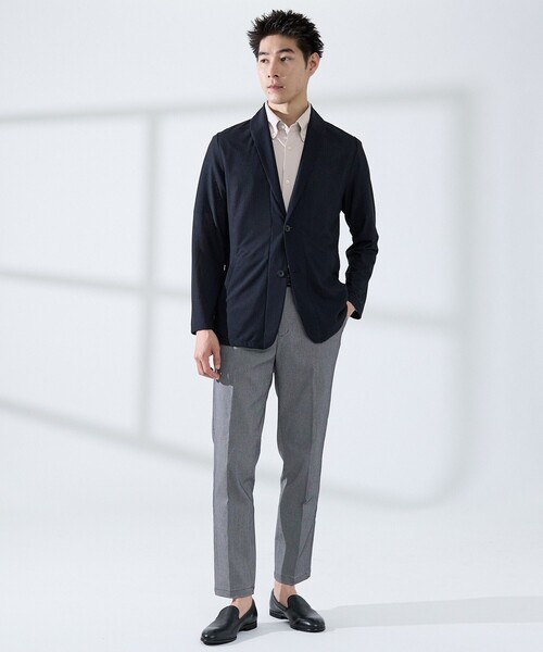 ABAHOUSE GRAY(アバハウスグレイ)の「【WEB限定】シルキー マイクロカノコ ボタンダウン 半袖シャツ(シャツ/ブラウス・メンズ・ホワイト/サックスブルー/グレイッシュベージュ/グレイッシュブルー・44/46/48/50)」の15枚目の写真