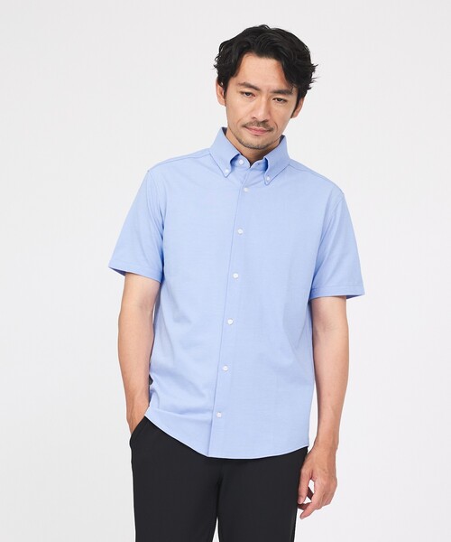 ABAHOUSE GRAY(アバハウスグレイ)の「【WEB限定】シルキー マイクロカノコ ボタンダウン 半袖シャツ(シャツ/ブラウス・メンズ・ホワイト/サックスブルー/グレイッシュベージュ/グレイッシュブルー・44/46/48/50)」の19枚目の写真