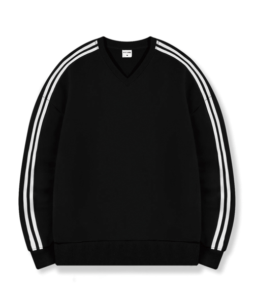 BASIC LABEL（ベーシックラベル）の「Oak Oversized fit track V-neck sweatshirt 5 Color [BLBV_2001]（スウェット・レディース・ホワイト/ライトグレー/グレー/ネイビー/ブラック・SMALL/MEDIUM/LARGE/X-LARGE）」の10枚目の写真