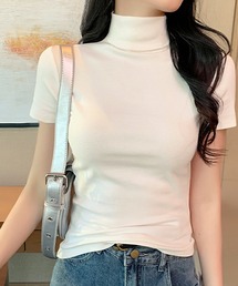 ボトルネックTシャツ