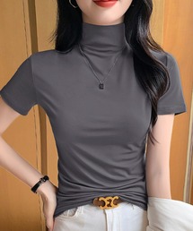 ボトルネックTシャツ