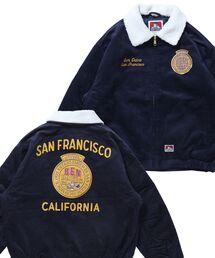 【BEN DAVIS(ベンデイビス)】REMOVAL BOA COLLAR RANCH JACKET / ランチジャケット コーデュロイ 着脱ボア衿 刺繍 ワッペン アウター ユニセックス