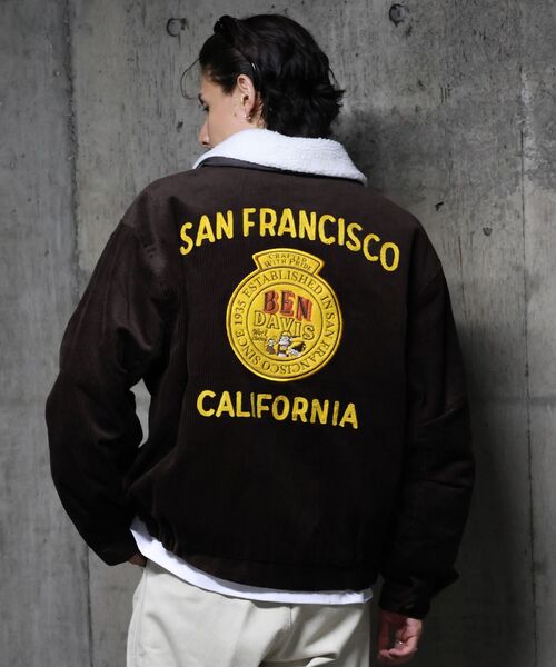 BEN DAVIS(ベンデイビス)の「【BEN DAVIS(ベンデイビス)】REMOVAL BOA COLLAR RANCH JACKET / ランチジャケット コーデュロイ 着脱ボア衿 刺繍 ワッペン アウター ユニセックス(ブルゾン・メンズ・ブラウン/ネイビー/ダークグリーン/ダークネイビー・MEDIUM/X-LARGE/LARGE)」の7枚目の写真