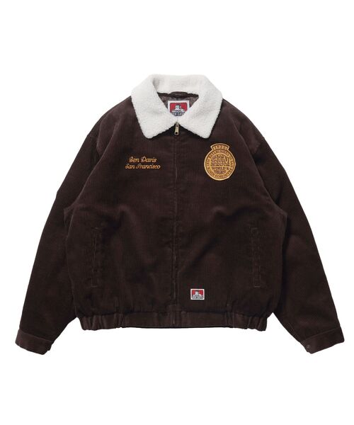 BEN DAVIS(ベンデイビス)の「【BEN DAVIS(ベンデイビス)】REMOVAL BOA COLLAR RANCH JACKET / ランチジャケット コーデュロイ 着脱ボア衿 刺繍 ワッペン アウター ユニセックス(ブルゾン・メンズ・ブラウン/ネイビー/ダークグリーン/ダークネイビー・MEDIUM/X-LARGE/LARGE)」の9枚目の写真