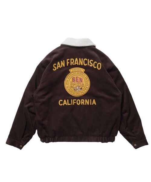 BEN DAVIS(ベンデイビス)の「【BEN DAVIS(ベンデイビス)】REMOVAL BOA COLLAR RANCH JACKET / ランチジャケット コーデュロイ 着脱ボア衿 刺繍 ワッペン アウター ユニセックス(ブルゾン・メンズ・ブラウン/ネイビー/ダークグリーン/ダークネイビー・MEDIUM/X-LARGE/LARGE)」の10枚目の写真