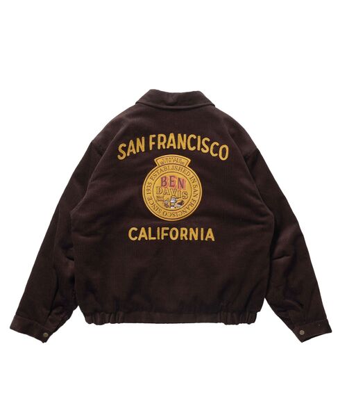BEN DAVIS(ベンデイビス)の「【BEN DAVIS(ベンデイビス)】REMOVAL BOA COLLAR RANCH JACKET / ランチジャケット コーデュロイ 着脱ボア衿 刺繍 ワッペン アウター ユニセックス(ブルゾン・メンズ・ブラウン/ネイビー/ダークグリーン/ダークネイビー・MEDIUM/X-LARGE/LARGE)」の12枚目の写真