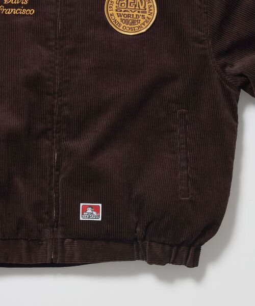 BEN DAVIS(ベンデイビス)の「【BEN DAVIS(ベンデイビス)】REMOVAL BOA COLLAR RANCH JACKET / ランチジャケット コーデュロイ 着脱ボア衿 刺繍 ワッペン アウター ユニセックス(ブルゾン・メンズ・ブラウン/ネイビー/ダークグリーン/ダークネイビー・MEDIUM/X-LARGE/LARGE)」の19枚目の写真