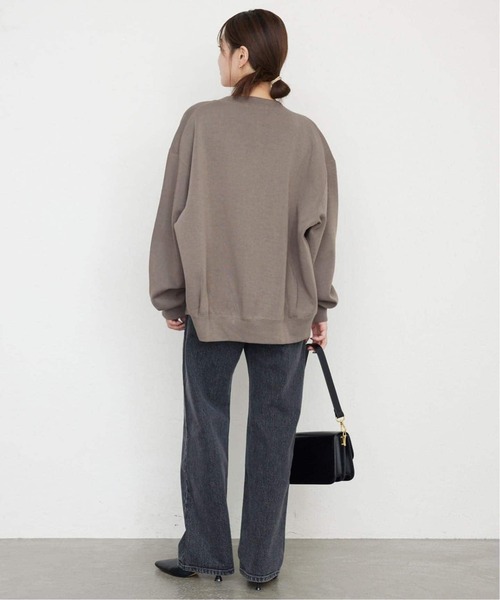 SLOBE IENA(スローブイエナ)の「《WEB限定カラーあり/追加3》ダブルフェイスジャージースナップカーディガン(カーディガン/ボレロ・レディース・ブルー系その他/ベージュ系その他/カーキ/レッド/ブラック・FREE)」の12枚目の写真