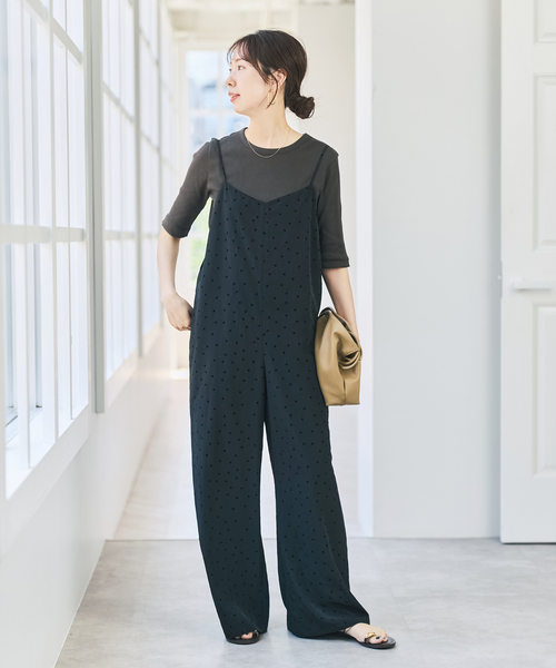 Spick & Span(スピックアンドスパン)の「《追加》フロッキードットキャミサロペット(サロペット/オーバーオール・レディース・その他4/マルチ・36/38)」の22枚目の写真