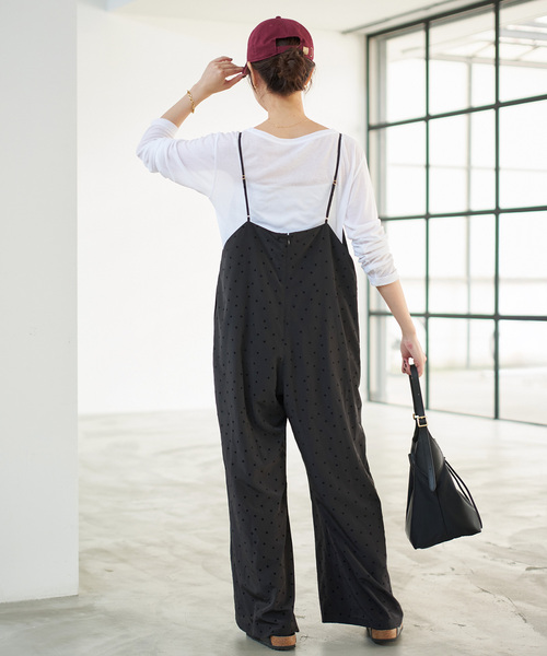 Spick & Span(スピックアンドスパン)の「《追加》フロッキードットキャミサロペット(サロペット/オーバーオール・レディース・その他4/マルチ・36/38)」の18枚目の写真