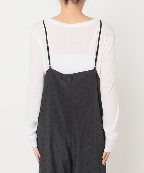 Spick & Span（スピックアンドスパン）の「《追加》フロッキードットキャミサロペット（サロペット/オーバーオール・レディース・その他4/マルチ・36/38）」の11枚目の写真
