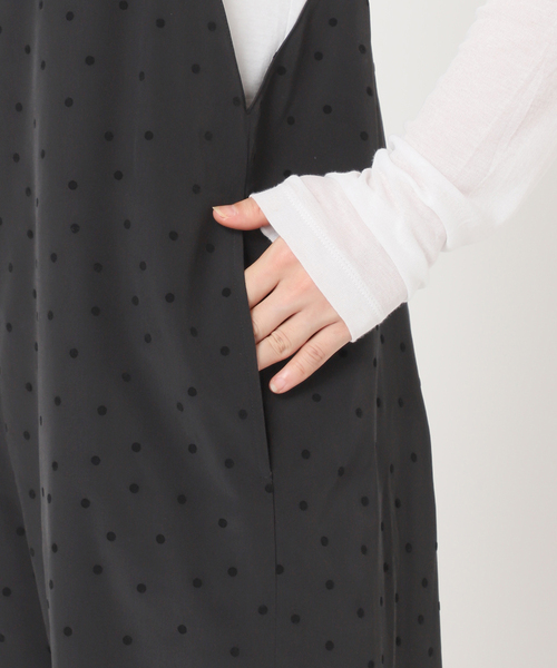Spick & Span（スピックアンドスパン）の「《追加》フロッキードットキャミサロペット（サロペット/オーバーオール・レディース・その他4/マルチ・36/38）」の13枚目の写真
