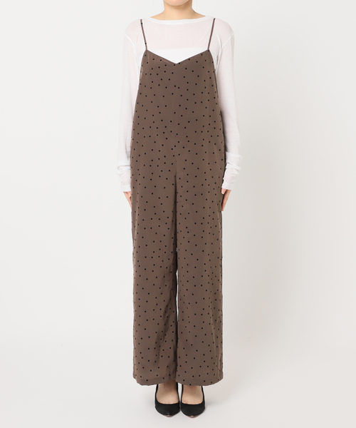Spick & Span（スピックアンドスパン）の「《追加》フロッキードットキャミサロペット（サロペット/オーバーオール・レディース・その他4/マルチ・36/38）」の21枚目の写真