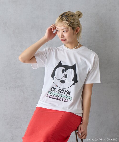 BIRTHDAY BAR(バースデイバー)の「BIRTHDAY BAR/FELIX THE CAT/Tシャツ(Tシャツ/カットソー・レディース・ホワイト・X-LARGE/MEDIUM)」の1枚目の写真