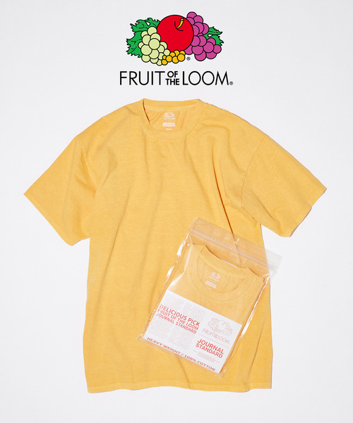 FRUIT OF THE LOOM(フルーツオブザルーム)の「FRUIT OF THE LOOM / フルーツ オブ ザ ルーム 別注 カラーパックTシャツ(Tシャツ/カットソー・メンズ・アイボリー/コバルトブルー/ピンク系その他/イエロー/ブラック系その他・LARGE/MEDIUM/SMALL)」の1枚目の写真