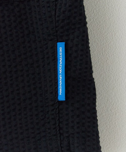 Liberaiders（リベレイダース）の「Liberaiders/リベレイダース COOLMAX SHORTS シアサッカー イージーショーツ ハーフパンツ ストレッチ 通気性 軽量 速乾性 メンズ 2026年夏 夏服（その他パンツ・メンズ・ブラック/ストライプ・S/M/L）」の7枚目の写真