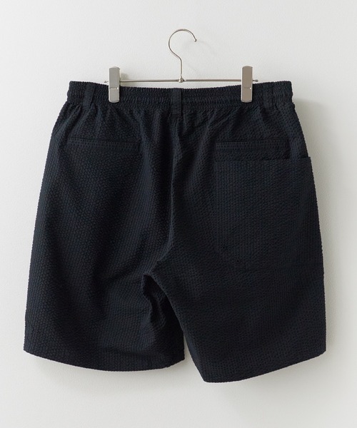Liberaiders（リベレイダース）の「Liberaiders/リベレイダース COOLMAX SHORTS シアサッカー イージーショーツ ハーフパンツ ストレッチ 通気性 軽量 速乾性 メンズ 2026年夏 夏服（その他パンツ・メンズ・ブラック/ストライプ・S/M/L）」の3枚目の写真