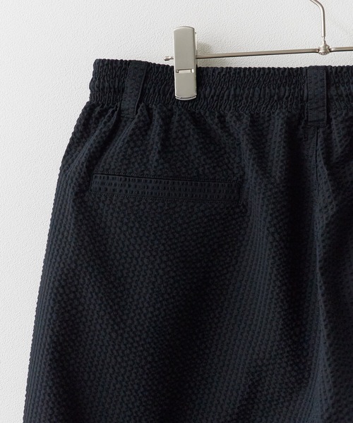 Liberaiders（リベレイダース）の「Liberaiders/リベレイダース COOLMAX SHORTS シアサッカー イージーショーツ ハーフパンツ ストレッチ 通気性 軽量 速乾性 メンズ 2026年夏 夏服（その他パンツ・メンズ・ブラック/ストライプ・S/M/L）」の9枚目の写真