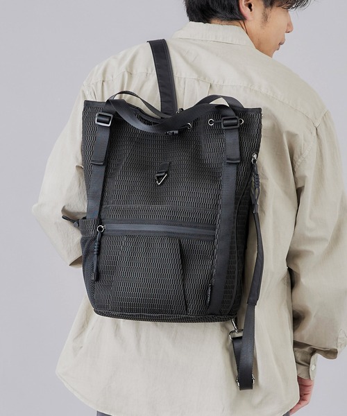 EDITA.(エディータ)の「洗濯機で洗える Washable Multi way Drawstring Backpack 防水 / 多機能(バックパック/リュック・レディース・スミクロ/ブラック・FREE)」の2枚目の写真