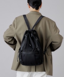 洗濯機で洗える Washable Multi way Drawstring Backpack 防水 ／ 多機能