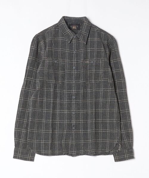 RRL(ダブル アール エル)の「チェック ウーブン ワークシャツ(シャツ/ブラウス・メンズ・ブルー・M/L/XL)」の3枚目の写真