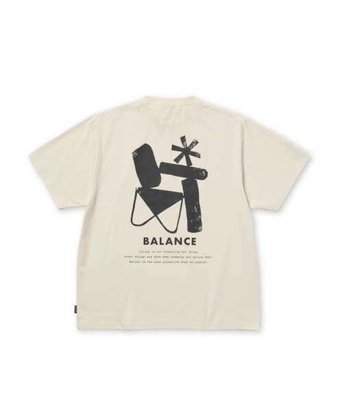 Snow Peak(スノーピーク)の「Snow Peak / Elemental Balance T-Shirt エレメンタル・バランス Tシャツ(Tシャツ/カットソー・メンズ・ブラウン/アイボリー/ダークグリーン・XL/L/M/S)」の2枚目の写真