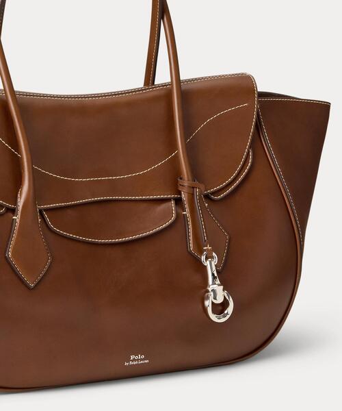 POLO RALPH LAUREN(ポロ ラルフ ローレン)の「Polo ブレイズ ラージ ショルダー バッグ(ショルダーバッグ・レディース・ブラウン・ONE)」の5枚目の写真