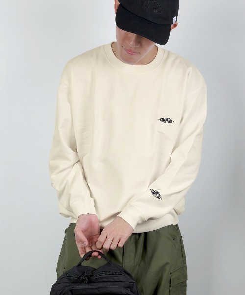 CAMPFREE（キャンプフリー）の「[キャンプフリー] CAMPFREE クルーネック トレーナー スウェット（スウェット・メンズ・ダークブラウン/パープル/ネイビー/スミクロ/ナチュラル/サンドベージュ/ミックスグレー/ブルー・XXL/S/M/L/XL）」の5枚目の写真