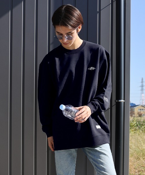CAMPFREE（キャンプフリー）の「[キャンプフリー] CAMPFREE クルーネック トレーナー スウェット（スウェット・メンズ・ダークブラウン/パープル/ネイビー/スミクロ/ナチュラル/サンドベージュ/ミックスグレー/ブルー・XXL/S/M/L/XL）」の6枚目の写真