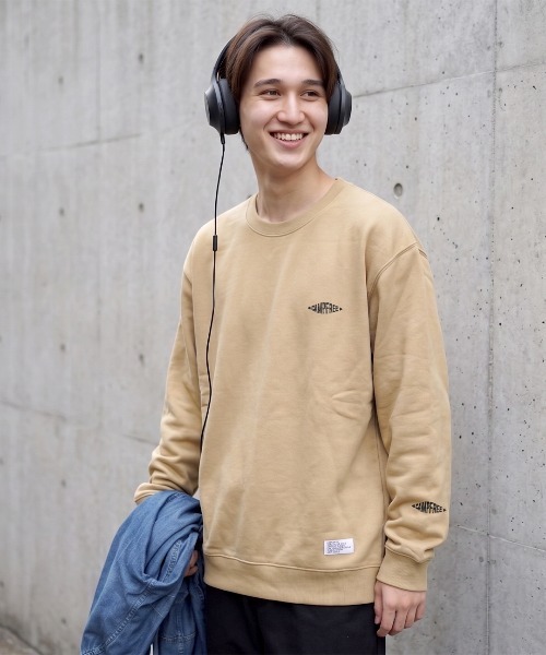 CAMPFREE（キャンプフリー）の「[キャンプフリー] CAMPFREE クルーネック トレーナー スウェット（スウェット・メンズ・ダークブラウン/パープル/ネイビー/スミクロ/ナチュラル/サンドベージュ/ミックスグレー/ブルー・XXL/S/M/L/XL）」の4枚目の写真
