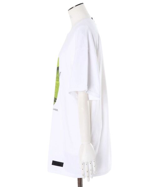 UN3D.(アンスリード)の「PAINT PAPER GRAPHIC T-SH / ペイントペーパーグラフィックTシャツ(Tシャツ/カットソー・レディース・ホワイト/ブラック・FREE)」の11枚目の写真