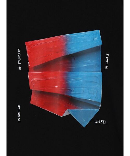 UN3D.(アンスリード)の「PAINT PAPER GRAPHIC T-SH / ペイントペーパーグラフィックTシャツ(Tシャツ/カットソー・レディース・ホワイト/ブラック・FREE)」の16枚目の写真