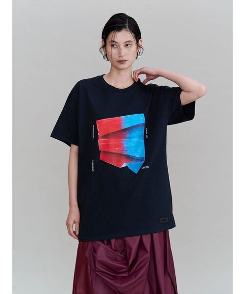 UN3D. アンスリード アシンメトリー Tシャツ カットソー UN3D.｜アンスリードのTシャツ/カットソー（半袖）通販 - ZOZOTOWN