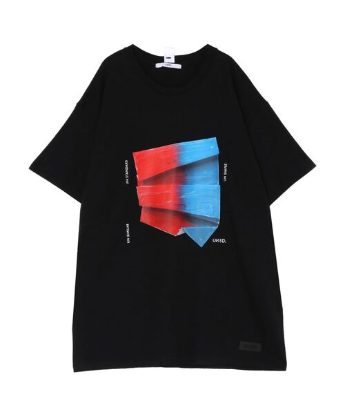 UN3D.(アンスリード)の「PAINT PAPER GRAPHIC T-SH / ペイントペーパーグラフィックTシャツ(Tシャツ/カットソー・レディース・ホワイト/ブラック・FREE)」の18枚目の写真