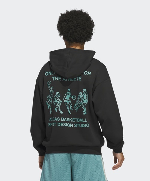 adidas(アディダス)の「Only The Best For The Athlete パーカー / フーディー パーカー アディダスオリジナルス adidas Originals(スウェット・メンズ・ブラック・X-SMALL/LARGE/MEDIUM/SMALL/X-LARGE/3XL/XX-LARGE)」の4枚目の写真