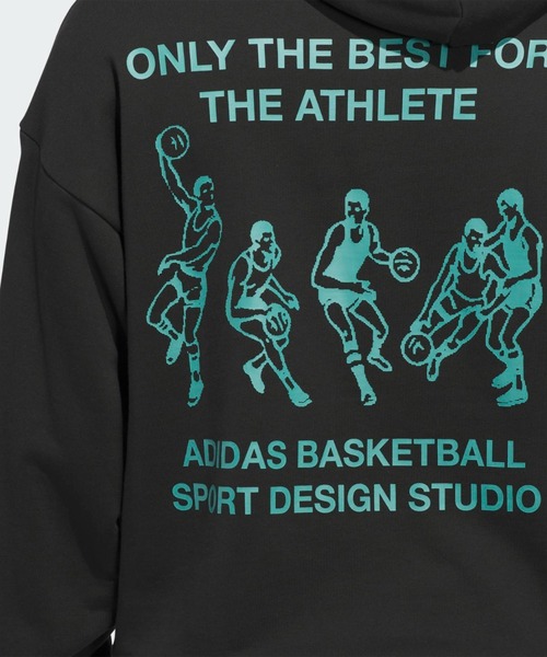 adidas(アディダス)の「Only The Best For The Athlete パーカー / フーディー パーカー アディダスオリジナルス adidas Originals(スウェット・メンズ・ブラック・X-SMALL/LARGE/MEDIUM/SMALL/X-LARGE/3XL/XX-LARGE)」の8枚目の写真