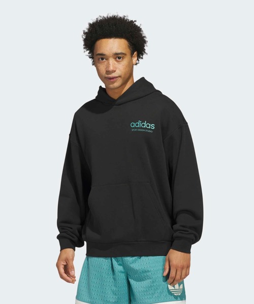 adidas(アディダス)の「Only The Best For The Athlete パーカー / フーディー パーカー アディダスオリジナルス adidas Originals(スウェット・メンズ・ブラック・X-SMALL/LARGE/MEDIUM/SMALL/X-LARGE/3XL/XX-LARGE)」の3枚目の写真
