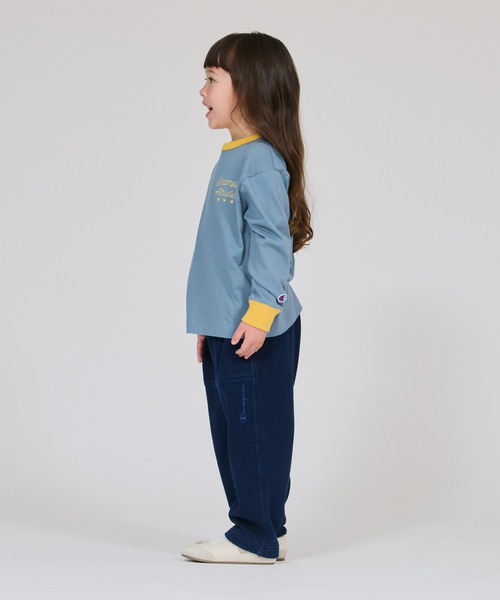 Champion（チャンピオン）の「【Champion/チャンピオン】キッズ ロングスリーブTシャツ（ワンピース・キッズ・ブラック系その他/オートミール/ロイヤルブルー・140/130/160/150/100/120/110）」の8枚目の写真