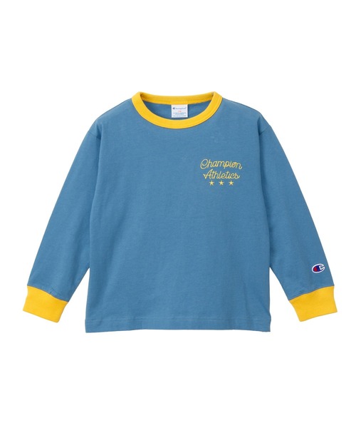 Champion（チャンピオン）の「【Champion/チャンピオン】キッズ ロングスリーブTシャツ（ワンピース・キッズ・ブラック系その他/オートミール/ロイヤルブルー・140/130/160/150/100/120/110）」の10枚目の写真