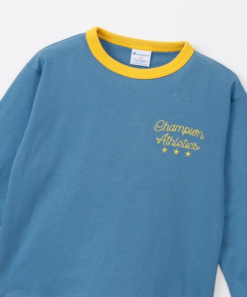Champion（チャンピオン）の「【Champion/チャンピオン】キッズ ロングスリーブTシャツ（ワンピース・キッズ・ブラック系その他/オートミール/ロイヤルブルー・140/130/160/150/100/120/110）」の12枚目の写真