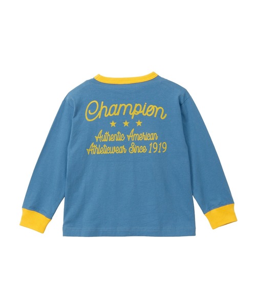 Champion（チャンピオン）の「【Champion/チャンピオン】キッズ ロングスリーブTシャツ（ワンピース・キッズ・ブラック系その他/オートミール/ロイヤルブルー・140/130/160/150/100/120/110）」の14枚目の写真