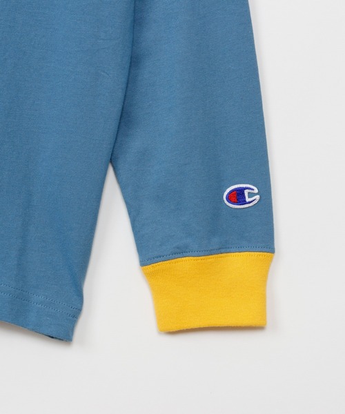 Champion（チャンピオン）の「【Champion/チャンピオン】キッズ ロングスリーブTシャツ（ワンピース・キッズ・ブラック系その他/オートミール/ロイヤルブルー・140/130/160/150/100/120/110）」の16枚目の写真