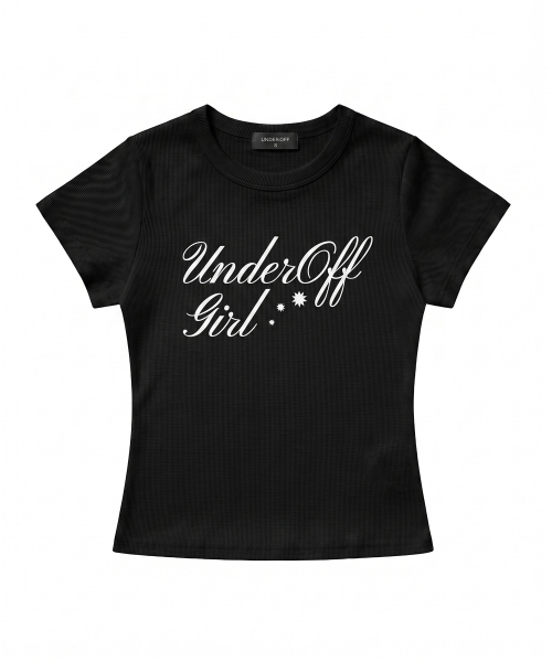 UNDEROFF(アンダーオフ)の「ストレッチコットンスリム半袖Tシャツロマンティックブラック(Tシャツ/カットソー・レディース・ブラック・SMALL)」の6枚目の写真