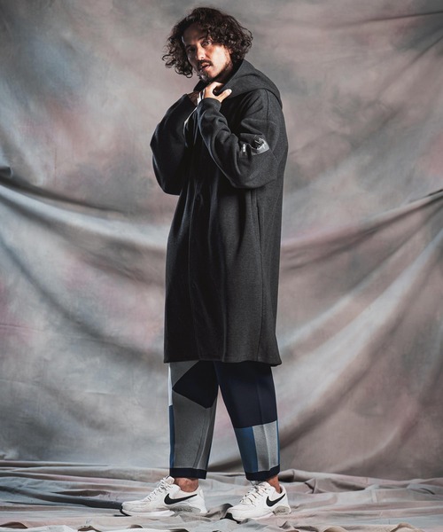 ANGENEHM(アンゲネーム)の「mj11784-Minimal Hooded Snap Coat フルスナップコート(AG07-008acg)(その他アウター・メンズ・チャコール/ブラック/ライトベージュ・S/M/L)」の20枚目の写真