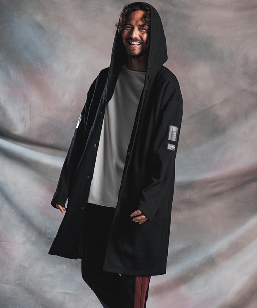 ANGENEHM(アンゲネーム)の「mj11784-Minimal Hooded Snap Coat フルスナップコート(AG07-008acg)(その他アウター・メンズ・チャコール/ブラック/ライトベージュ・S/M/L)」の22枚目の写真