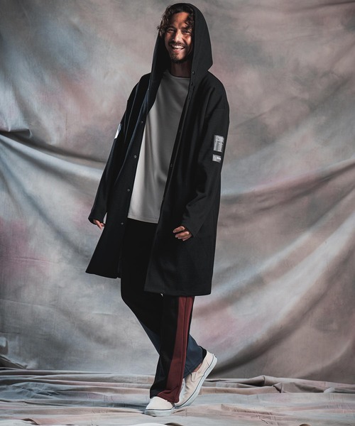 ANGENEHM(アンゲネーム)の「mj11784-Minimal Hooded Snap Coat フルスナップコート(AG07-008acg)(その他アウター・メンズ・チャコール/ブラック/ライトベージュ・S/M/L)」の14枚目の写真
