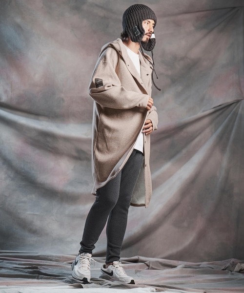 ANGENEHM(アンゲネーム)の「mj11784-Minimal Hooded Snap Coat フルスナップコート(AG07-008acg)(その他アウター・メンズ・チャコール/ブラック/ライトベージュ・S/M/L)」の19枚目の写真