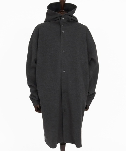 ANGENEHM(アンゲネーム)の「mj11784-Minimal Hooded Snap Coat フルスナップコート(AG07-008acg)(その他アウター・メンズ・チャコール/ブラック/ライトベージュ・S/M/L)」の11枚目の写真